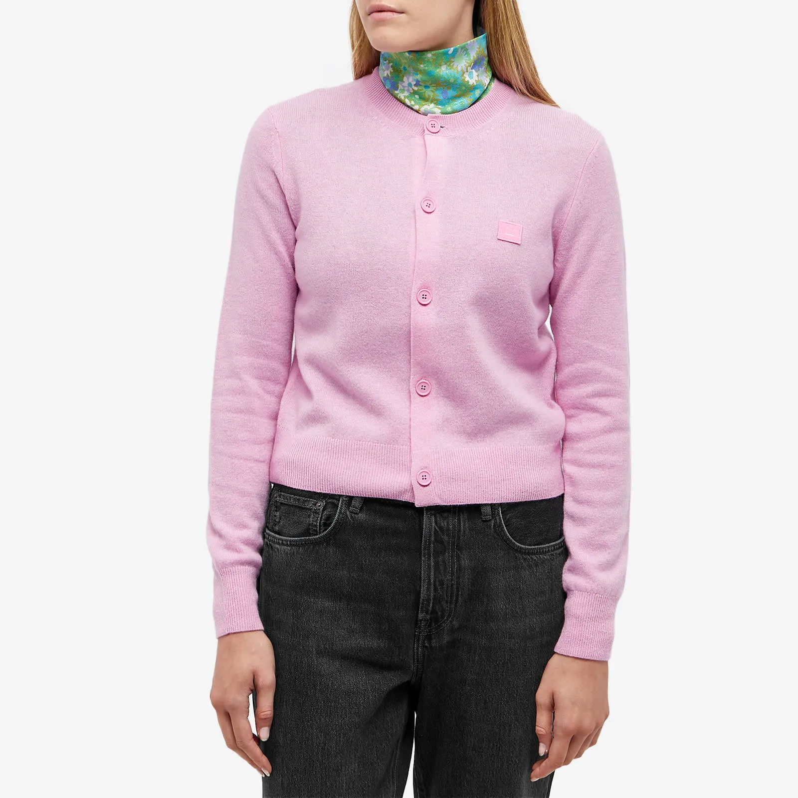 Acne Studios Keva Face cardigan, pink