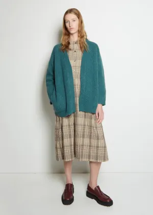 Alpaca & Wool Shaggy Knit Cardigan