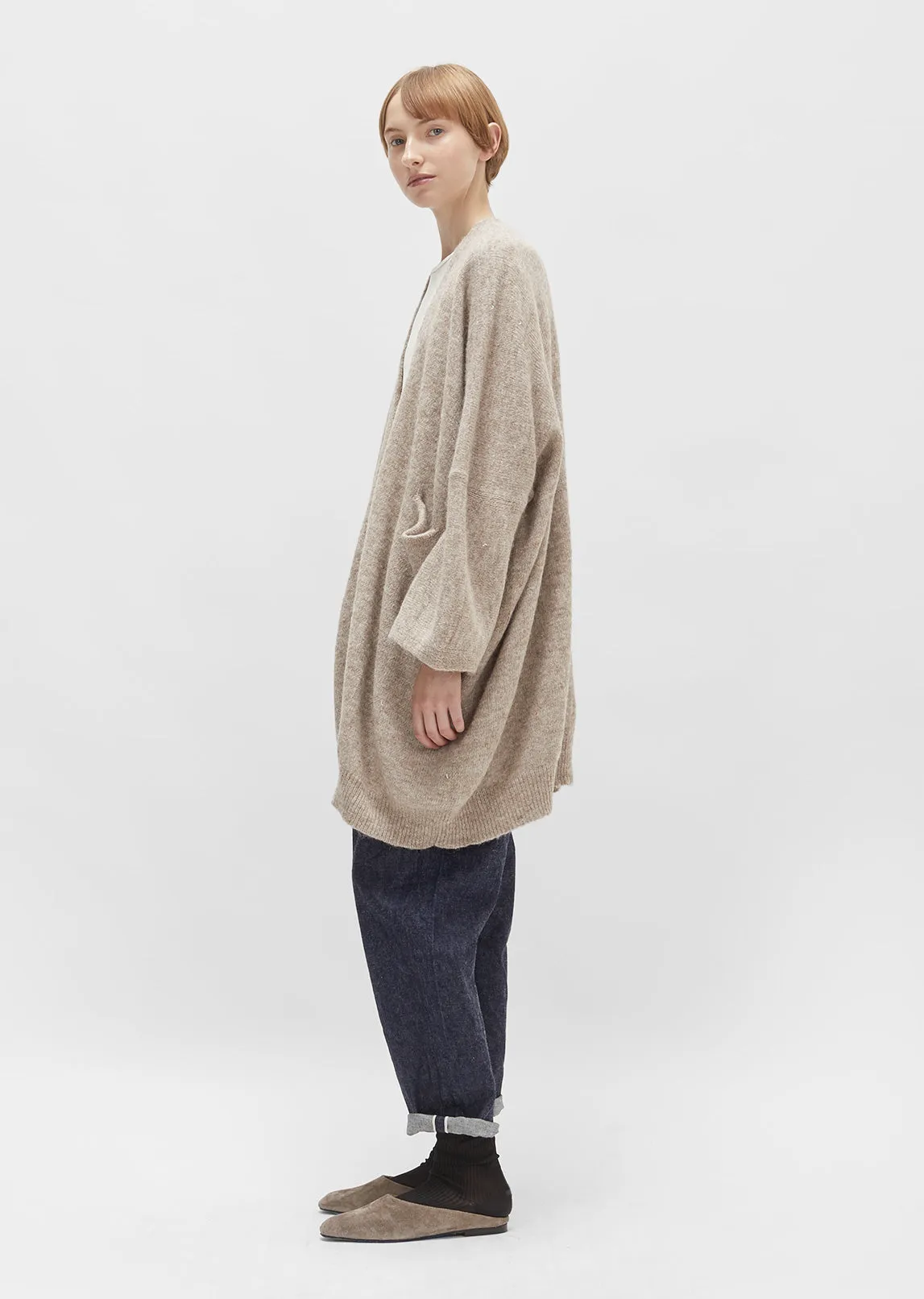 Alpaca New Wide Cardigan