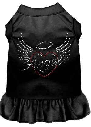 Angel Heart Rhinestone Dress Black Lg (14)