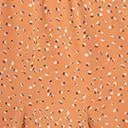 Apricot Orange & Freckled Print Fit & Flare Dress