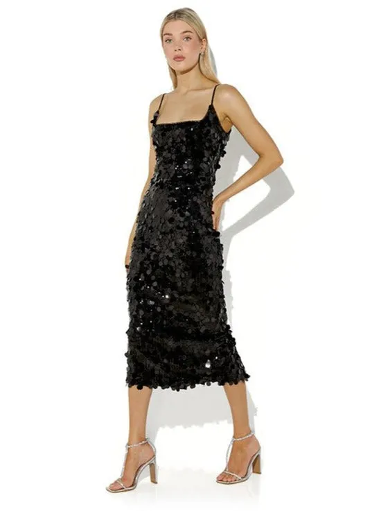 Austin Black Sequin Shift Dress