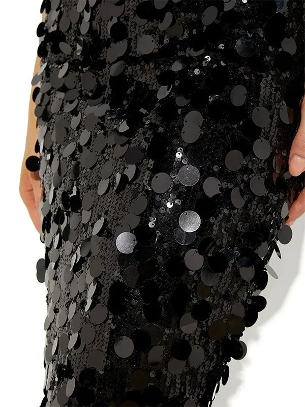 Austin Black Sequin Shift Dress