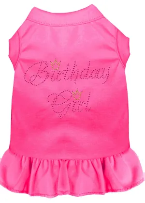 Birthday Girl Rhinestone Dress Bright Pink Xs (8)