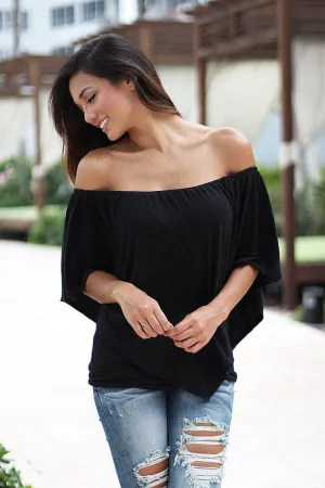 Black Off Shoulder Top