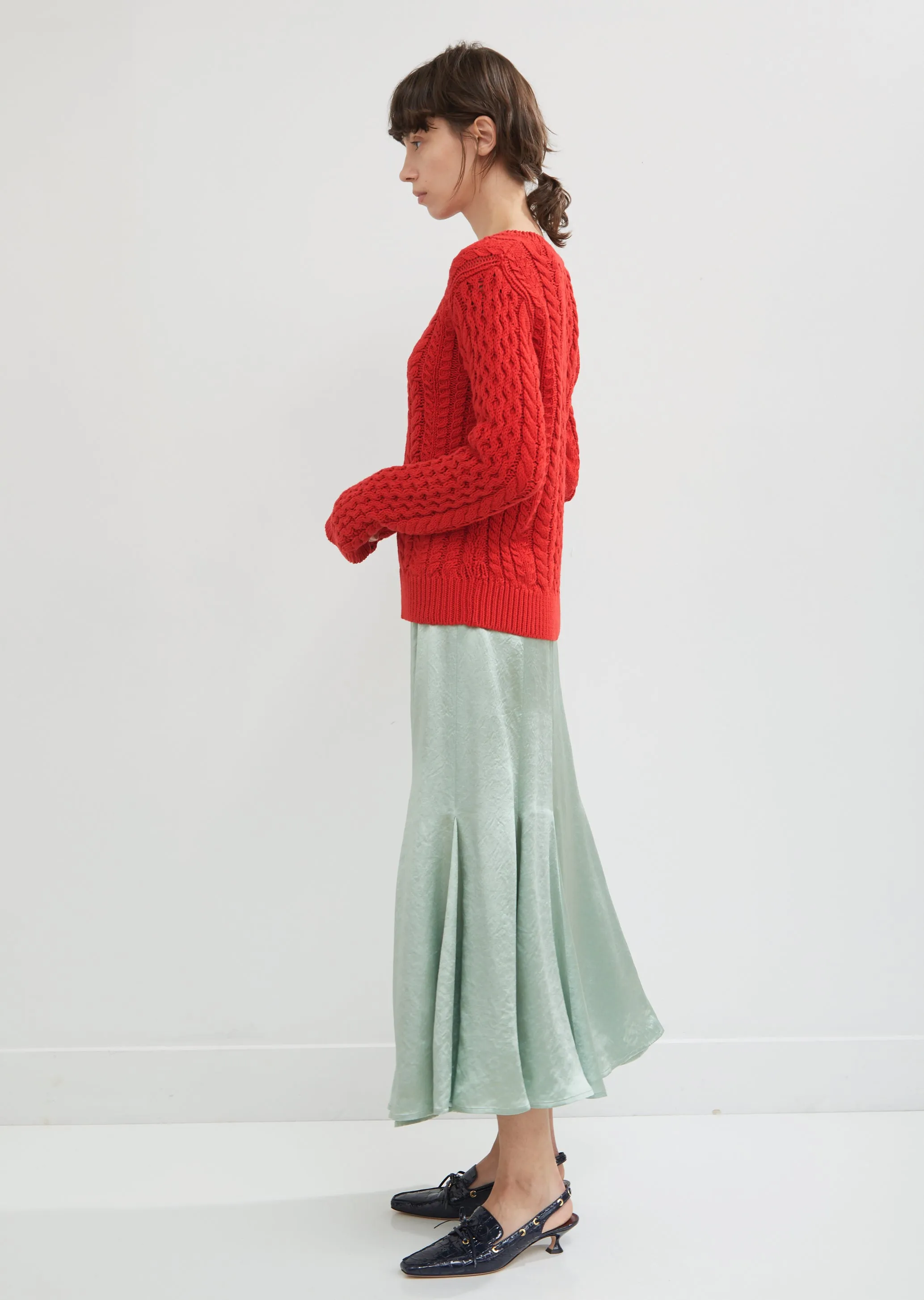 Britta Cotton Cable Knit Sweater