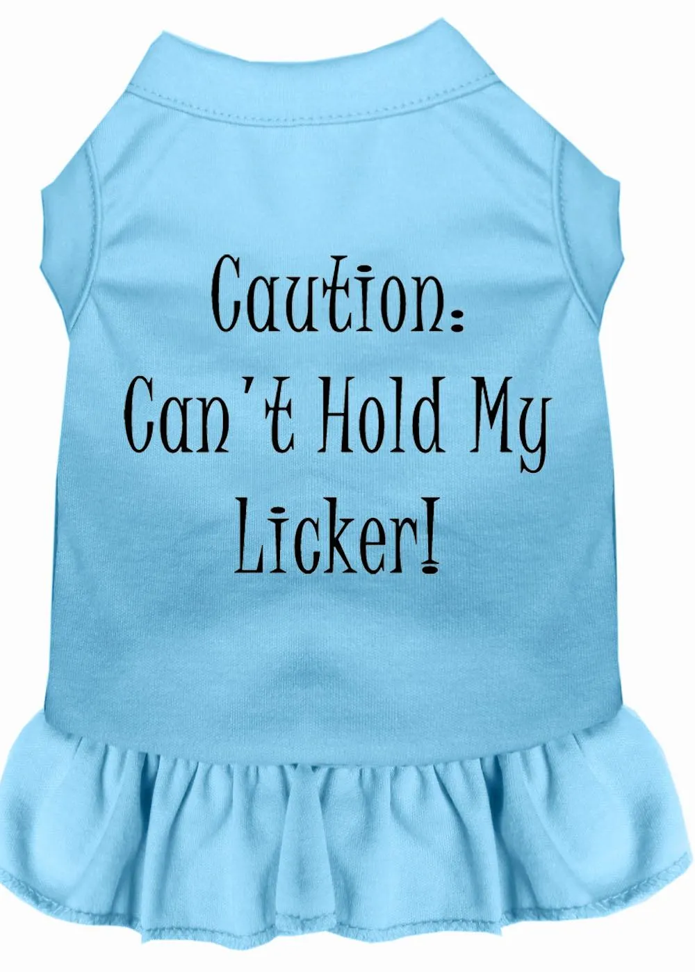 Can't Hold My Licker Screen Print Dress Baby Blue Sm (10)