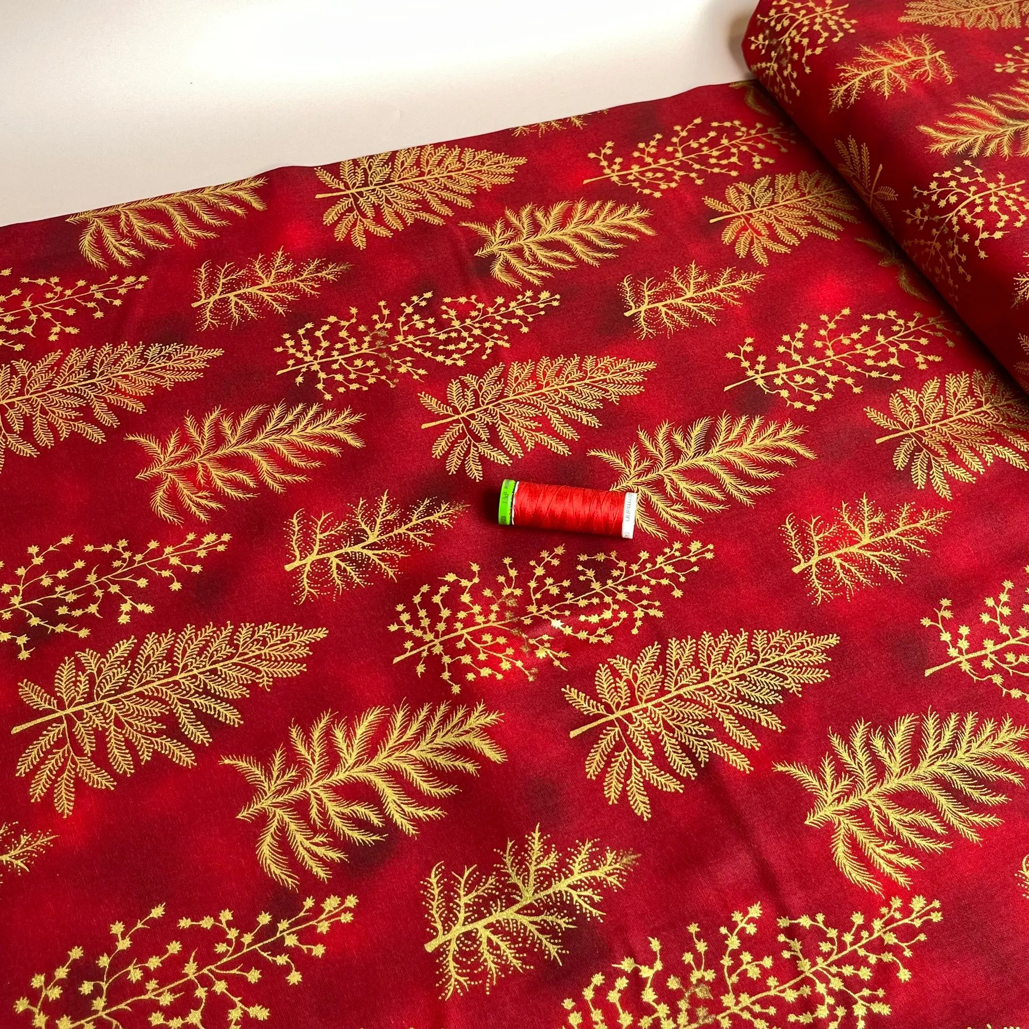 Christmas Trees Cotton Poplin Fabric