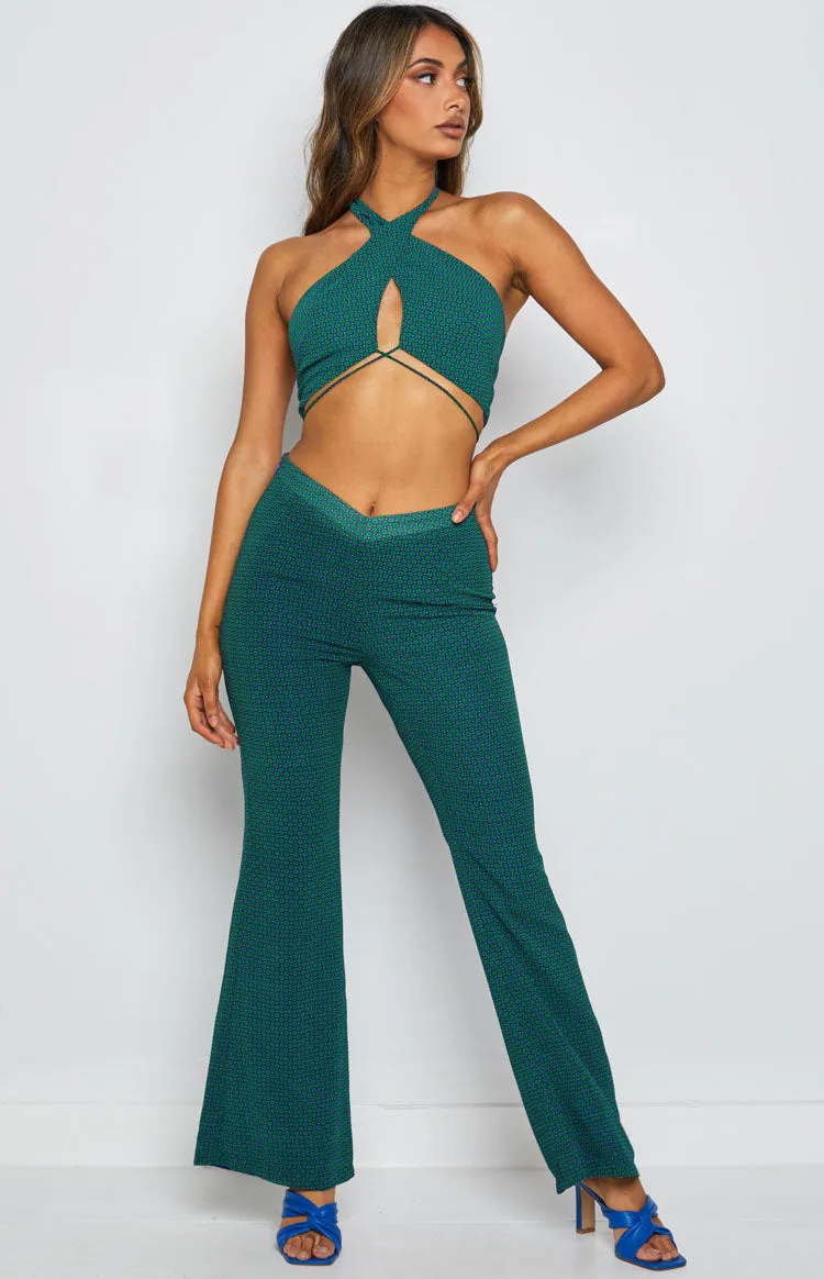 Clifford Teal Halter Top