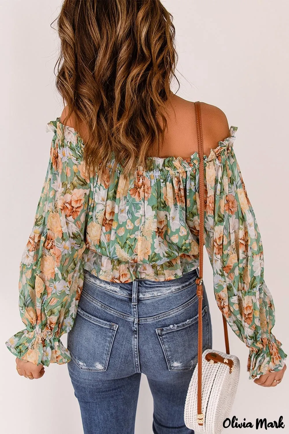 Deanwangkt - Floral off-the-shoulder blouse