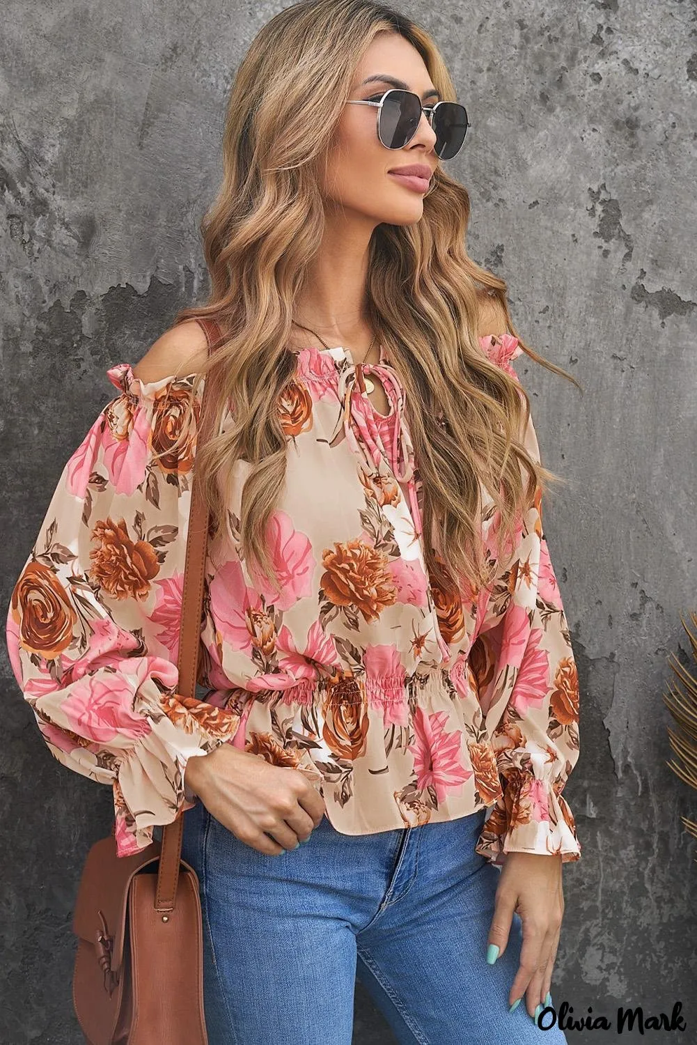 Deanwangkt - Floral off-the-shoulder blouse