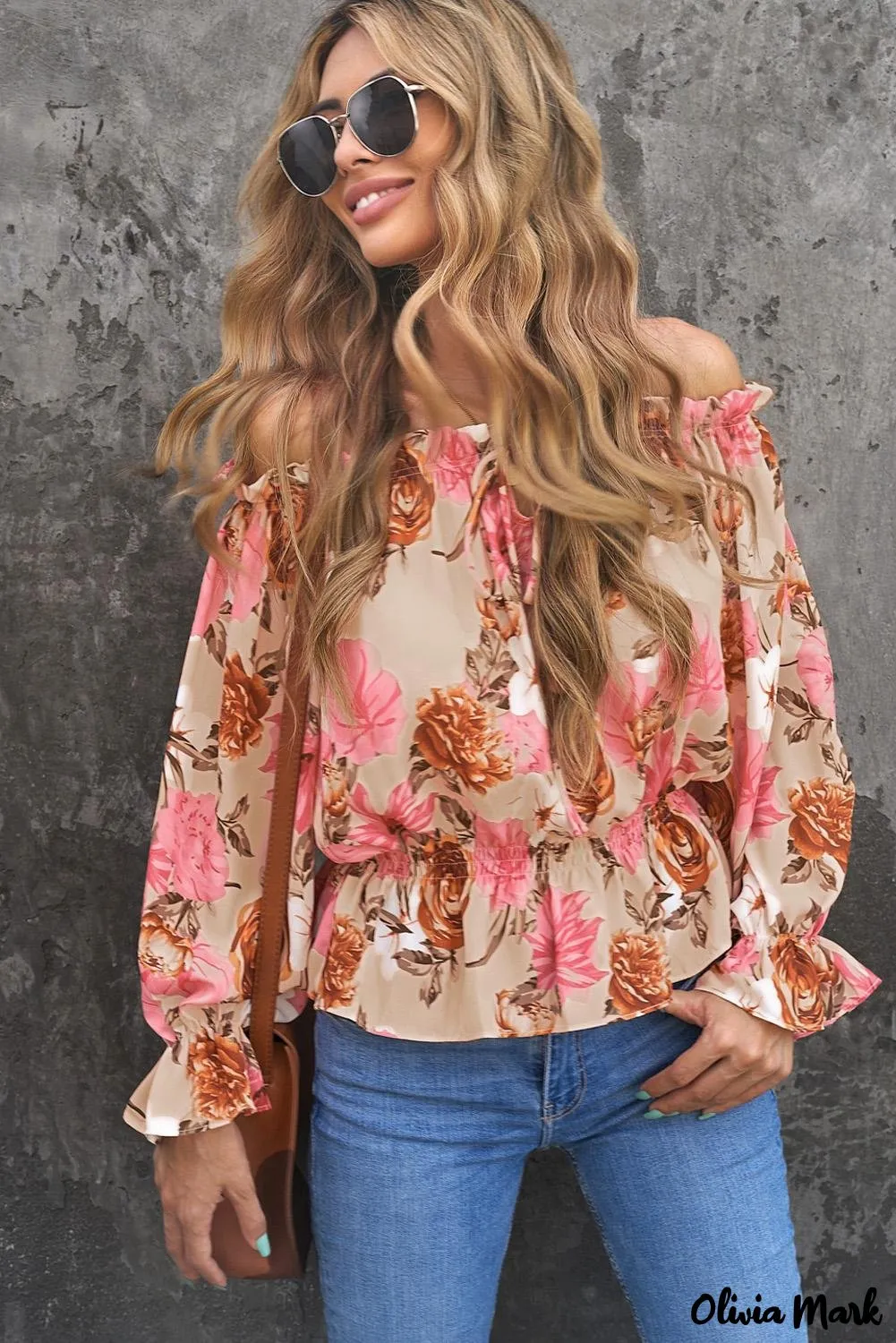 Deanwangkt - Floral off-the-shoulder blouse