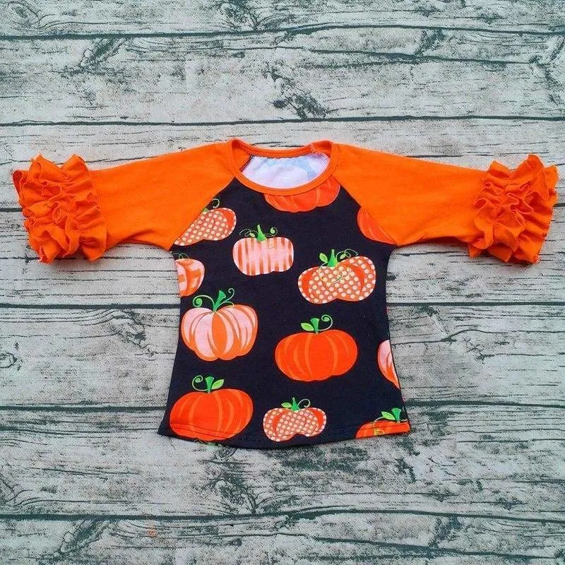 Halloween Ruffle  tops