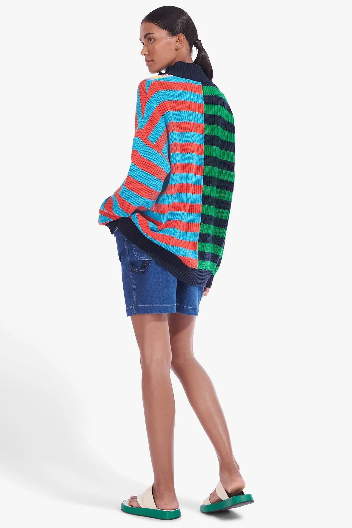 HAMPTON SWEATER | CABANA STRIPE MULTI