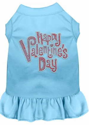 Happy Valentines Day Rhinestone Dress Baby Blue Xxl (18)