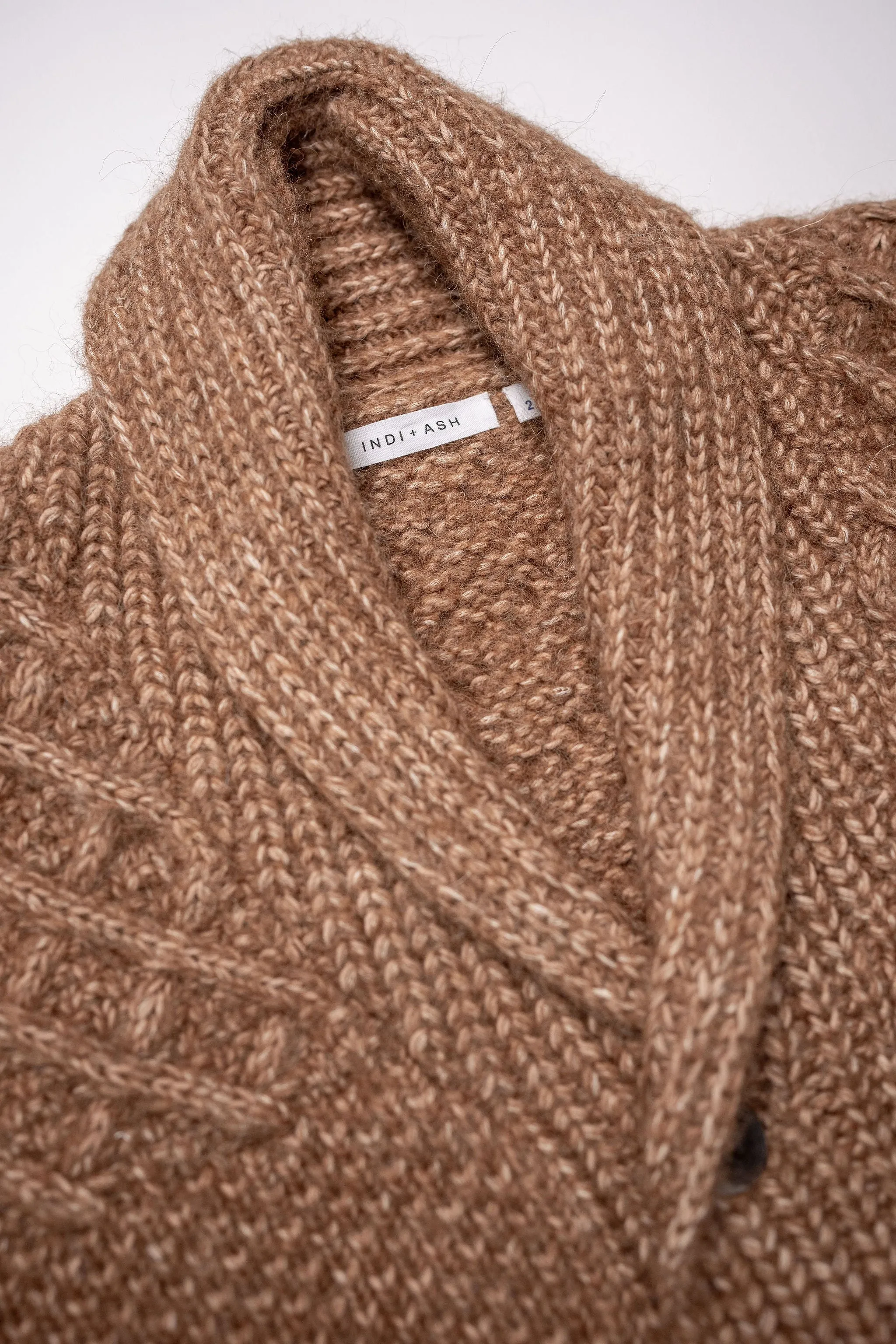 Indi   Ash Andes Cardigan - Camel