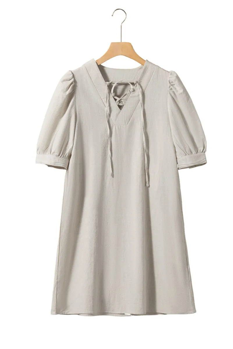 Kimberly Beige Shift Dress