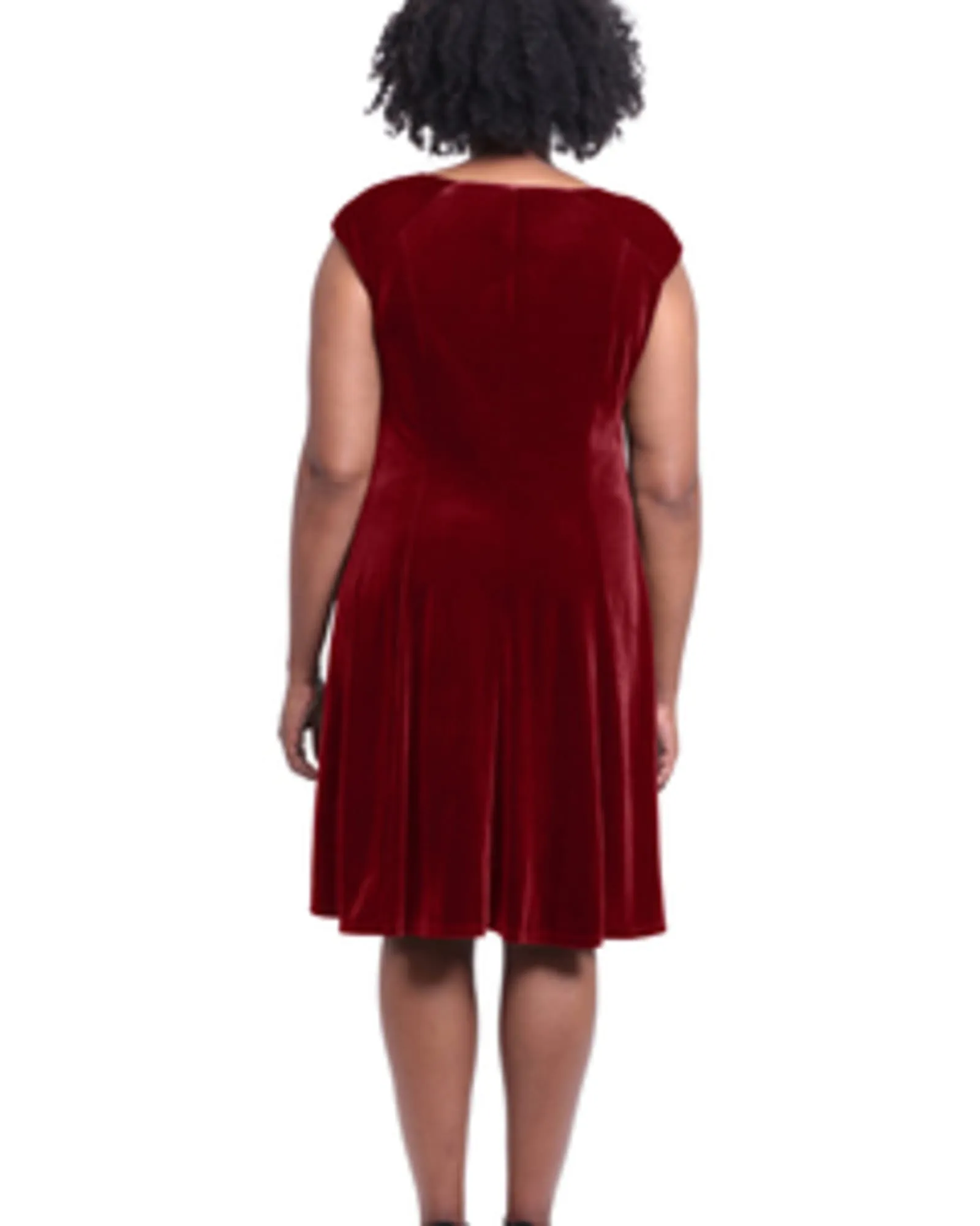 Kirsten Fit and Flare Dress | RED