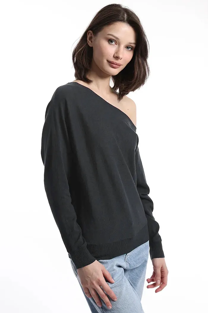 Minnie Rose Off the Shoulder Top