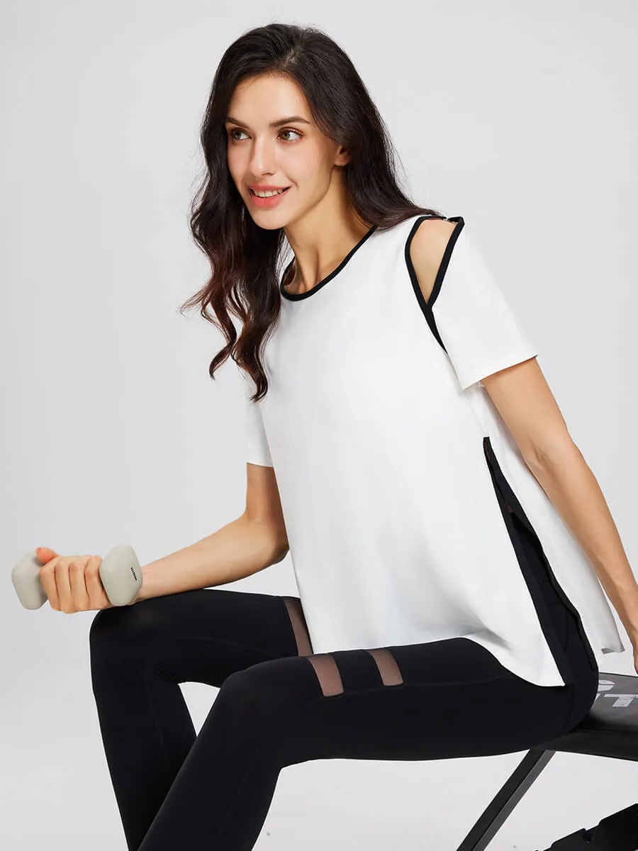 Off-Shoulder Quick-Dry T-Shirt