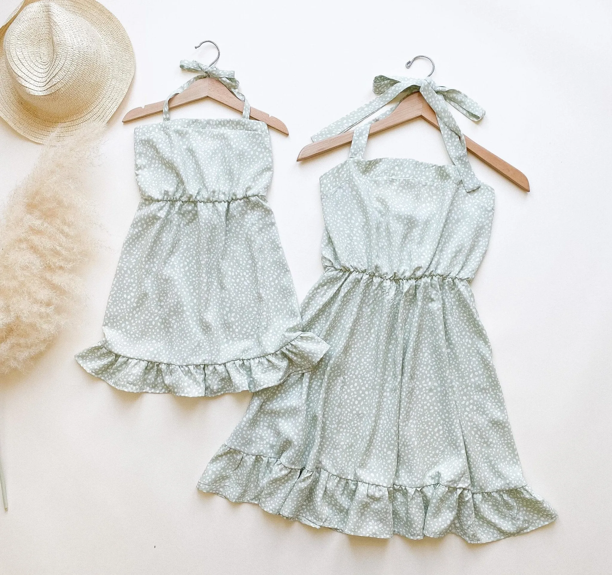 Pistachio Matching Dresses