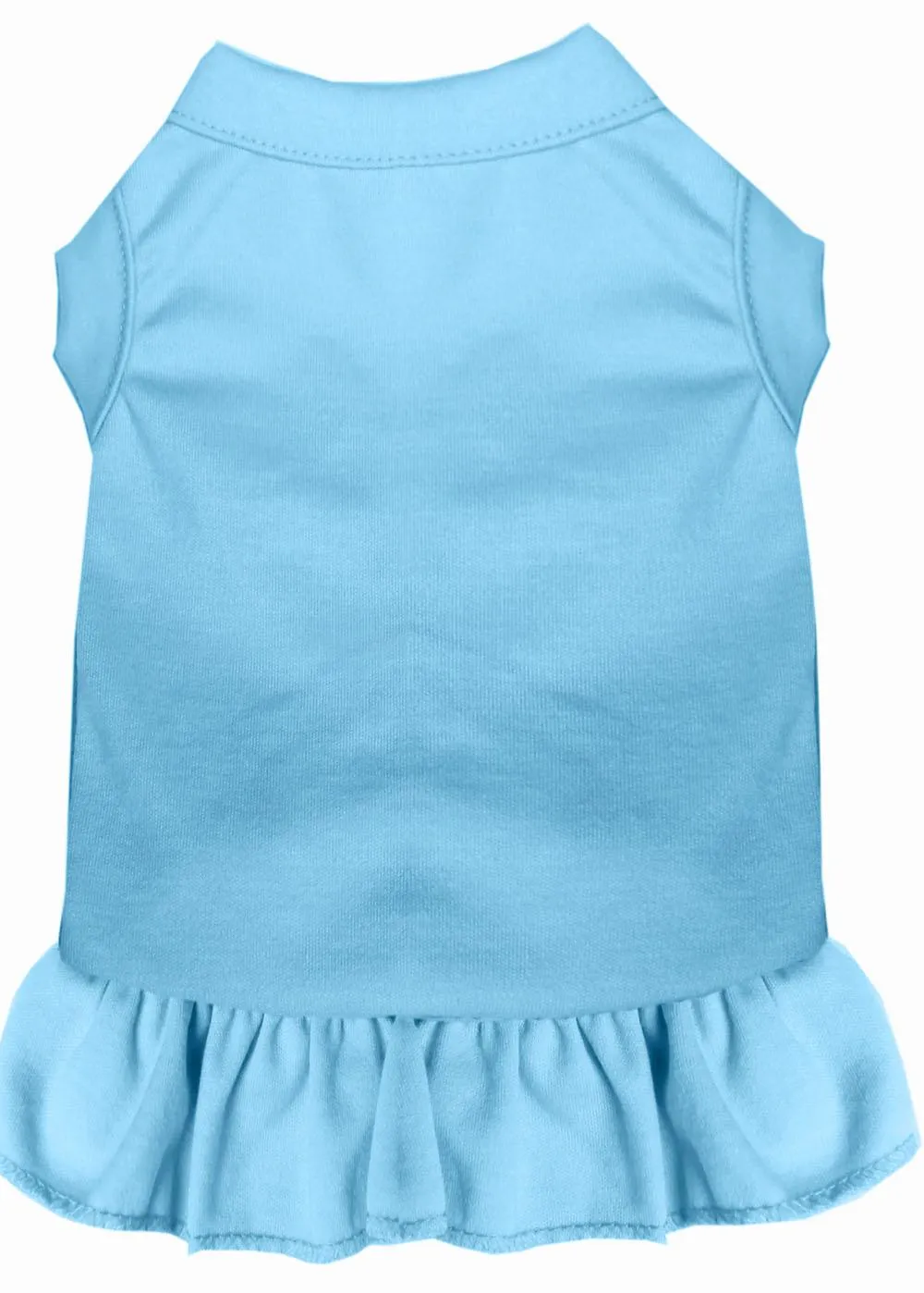 Plain Pet Dress Baby Blue Med (12)