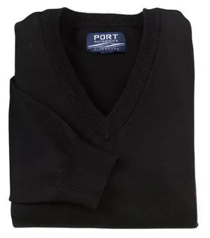 Port Authority Signature - Fine-Gauge V-Neck Sweater.  SW275