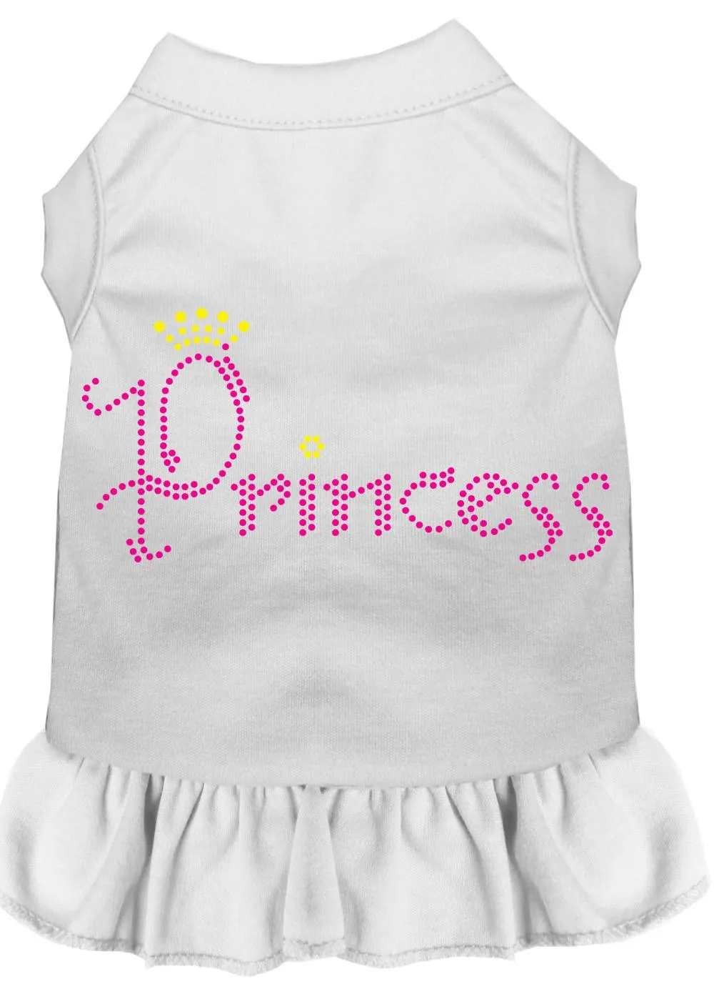 Princess Rhinestone Dress White Xxl (18)