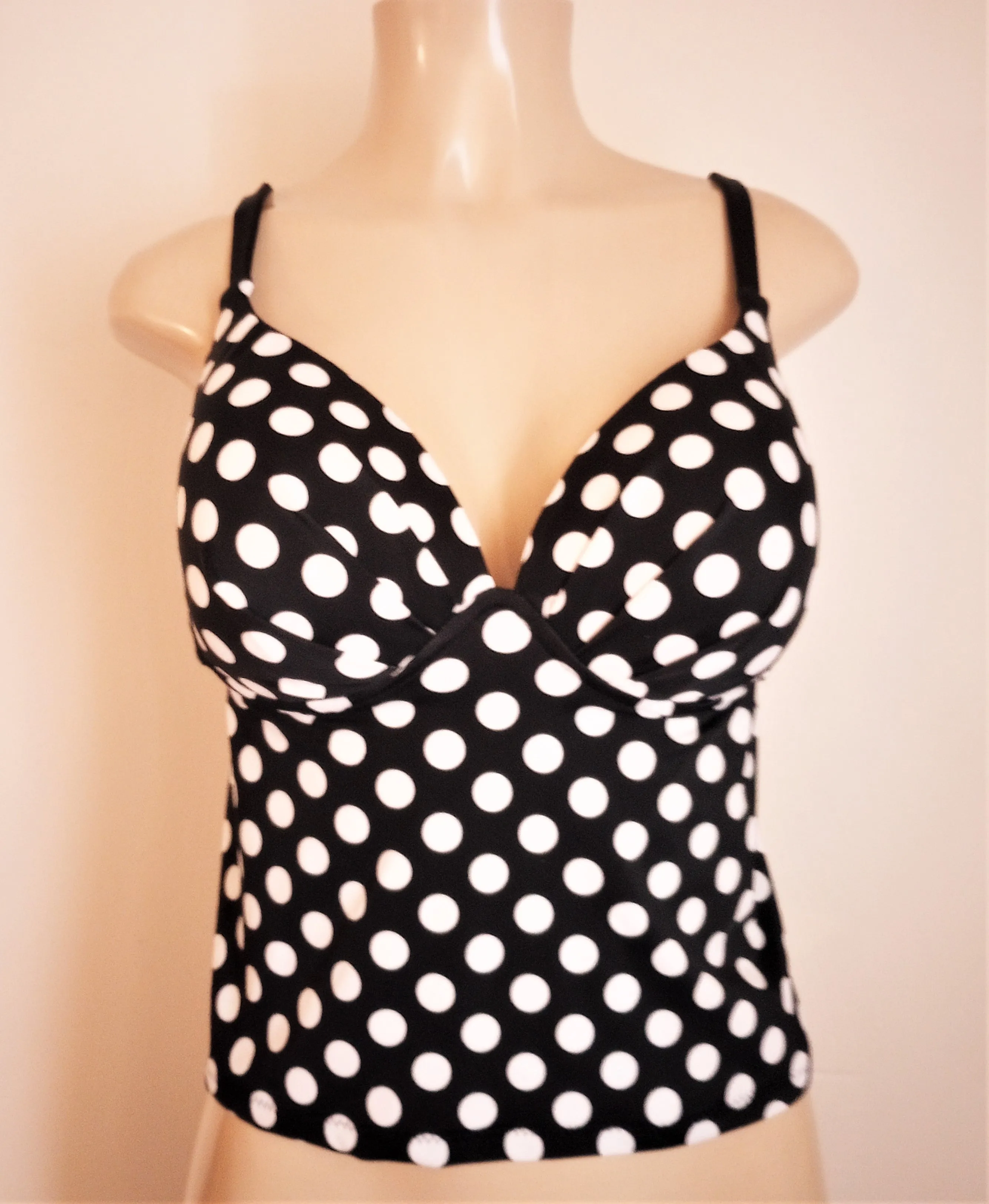 Push Up Underwire Tankini Open Back