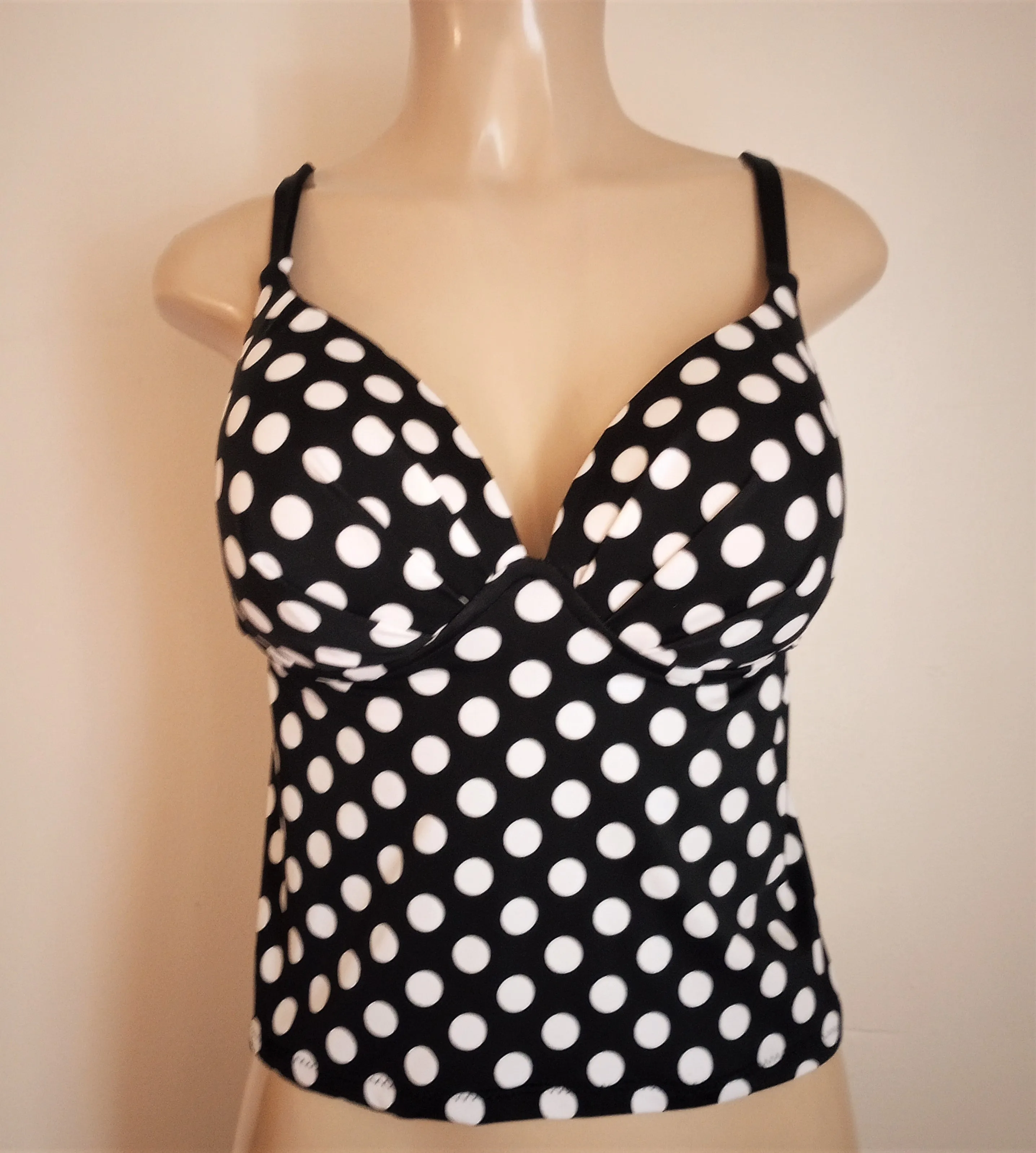 Push Up Underwire Tankini Open Back