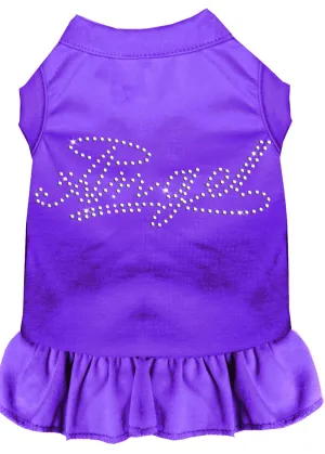 Rhinestone Angel Dress Purple Med (12)