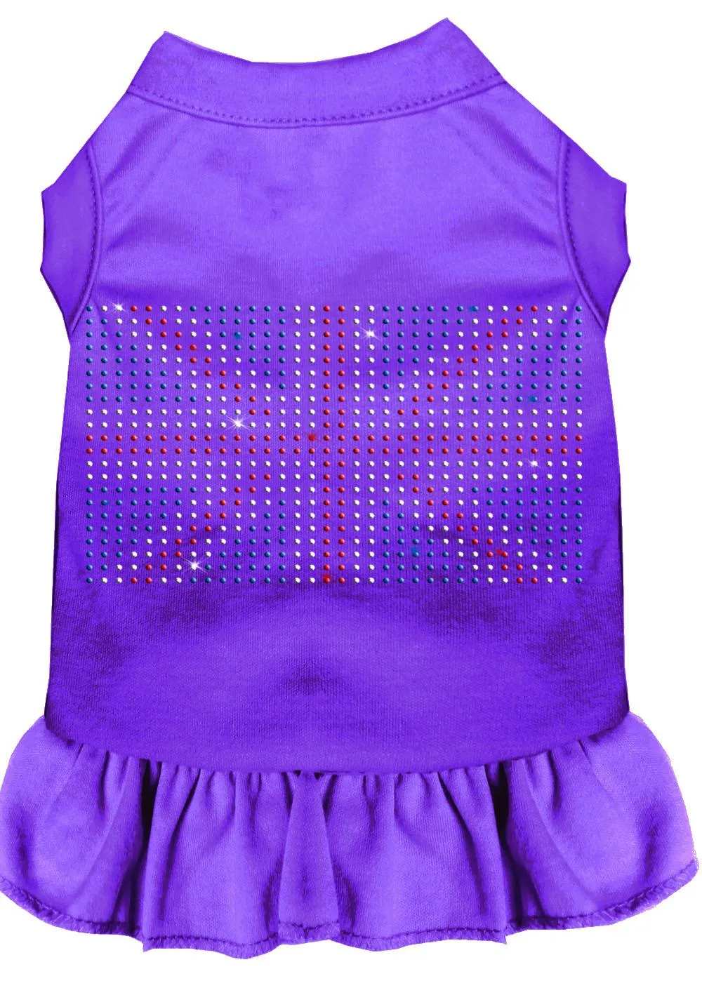 Rhinestone British Flag Dress Purple Xs (8)