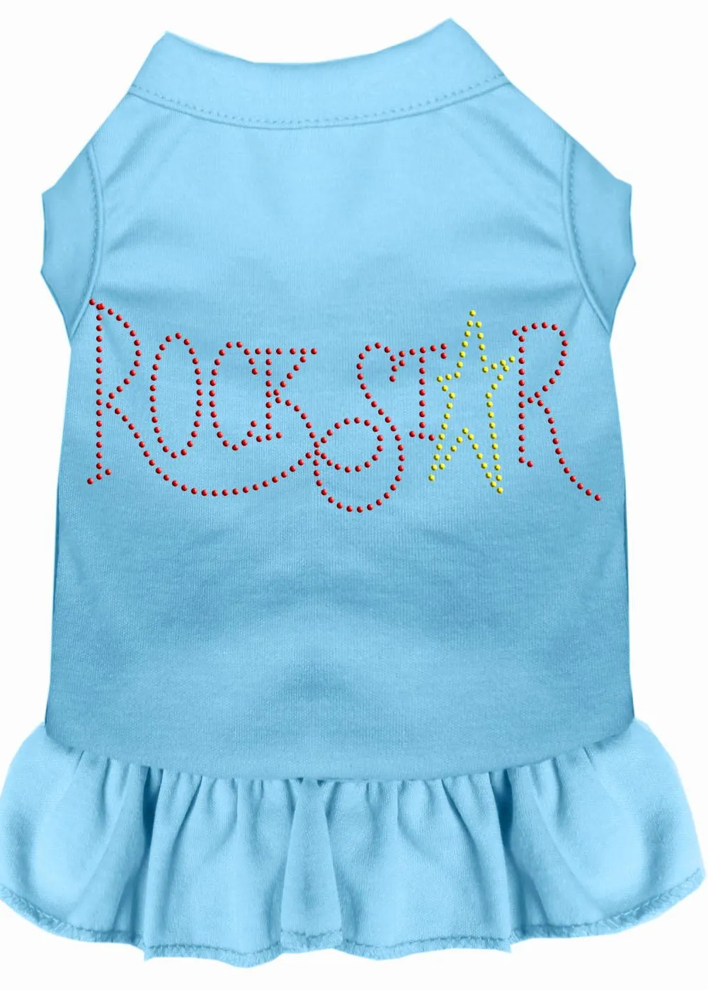 Rhinestone Rockstar Dress Baby Blue Lg (14)