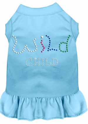 Rhinestone Wild Child Dress Baby Blue Med (12)