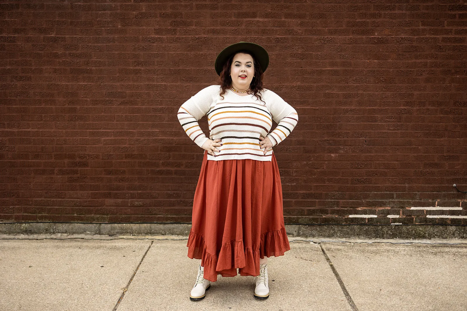 savannah skirt in rust