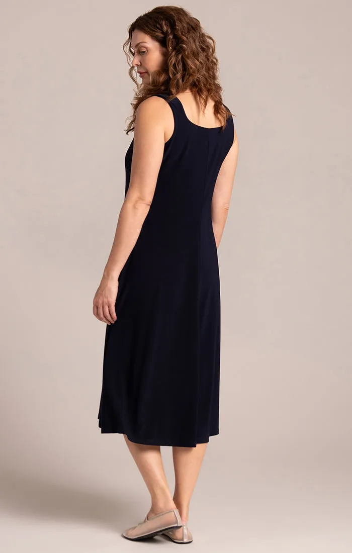 Square Neck Fit and Flare Dress