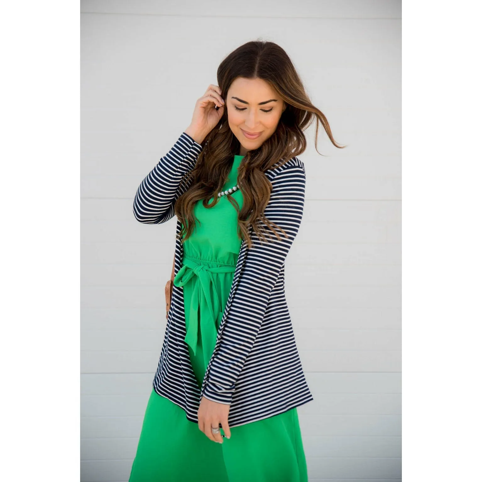 Striped Basic Cardigan