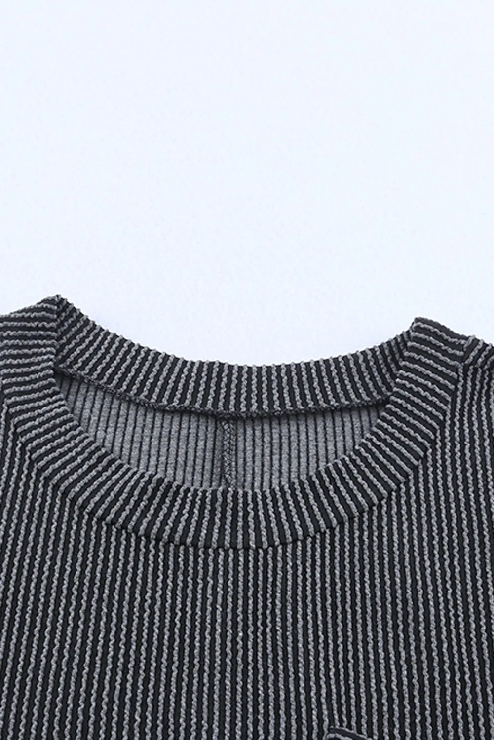 Textured Shift Dress - Charcoal