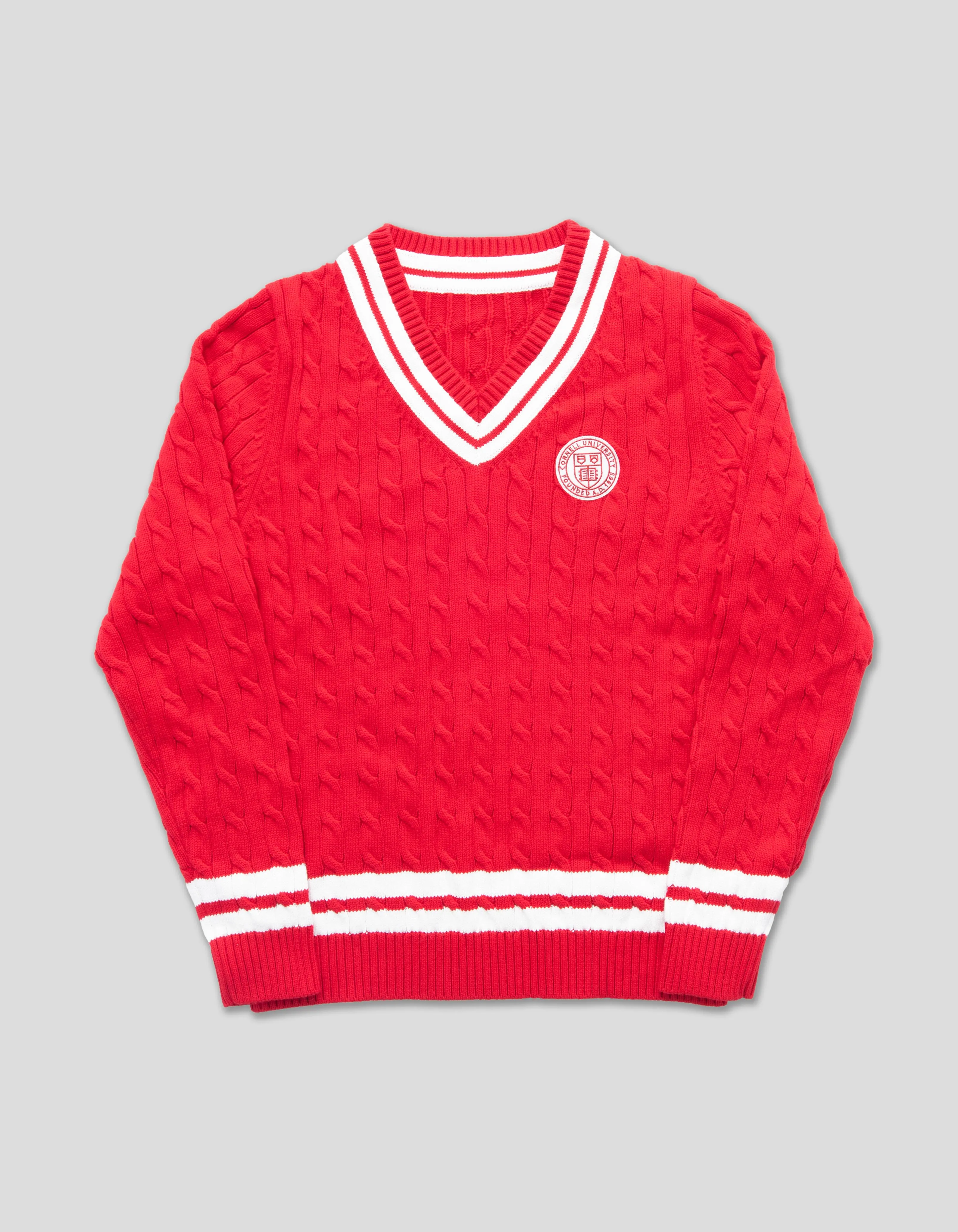 V NECK CRICKET SWEATER - CORNELL