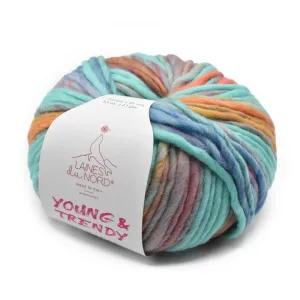 Young and Trendy Stripes 100% Wool Yarn by Laines du Nord